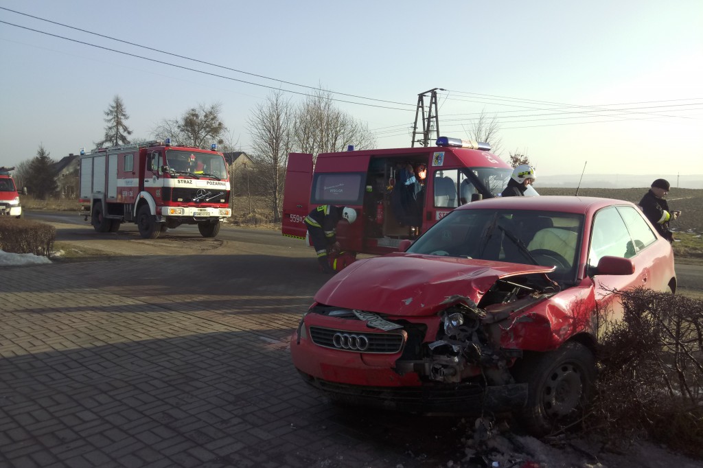 Wypadek na trasie Luzino - Barłomino