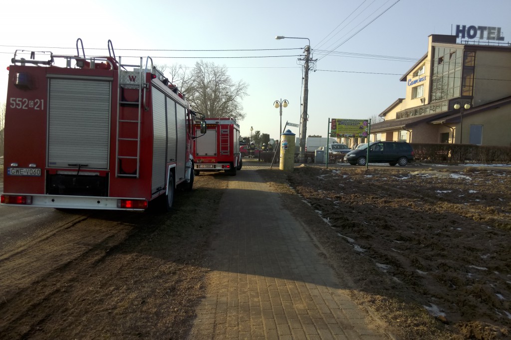 Wypadek na trasie Luzino - Barłomino