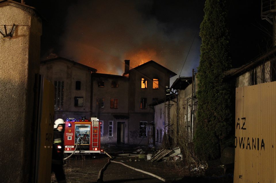 Ogromny pożar w centrum Wejherowa