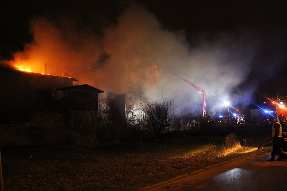 Ogromny pożar w centrum Wejherowa