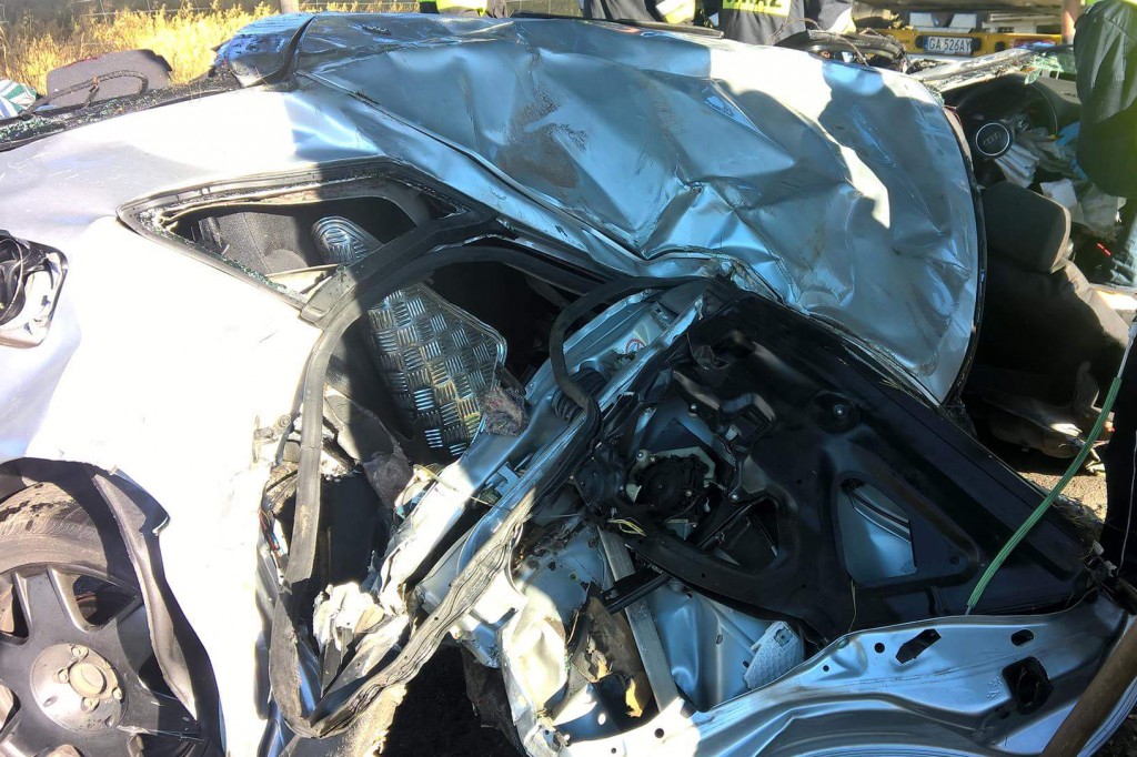 Tragiczny wypadek. Z Audi niewiele zostało