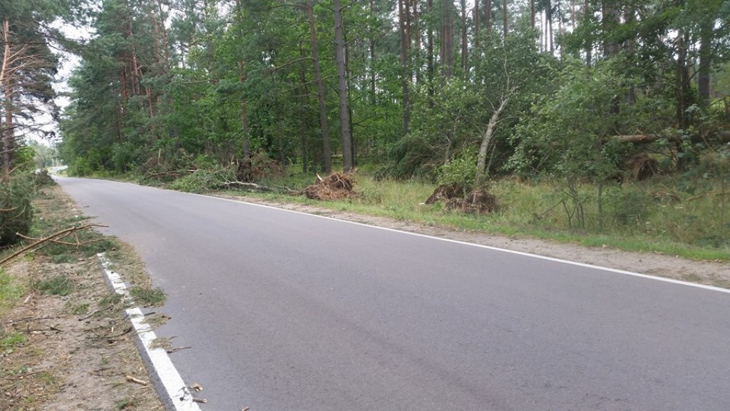 Skutki nawałnicy w powiecie