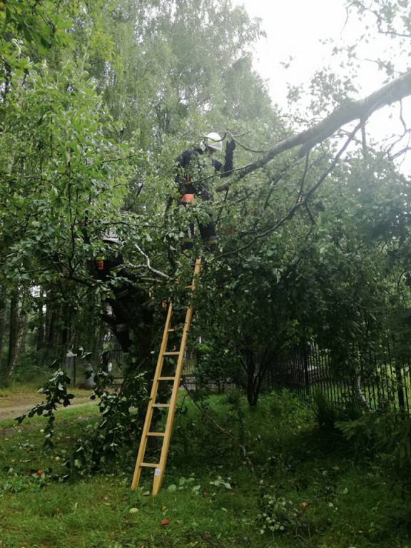 Skutki nawałnicy w powiecie