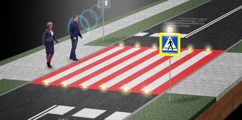 Inteligentne przejścia włączą sygnalizację i oświetlenie