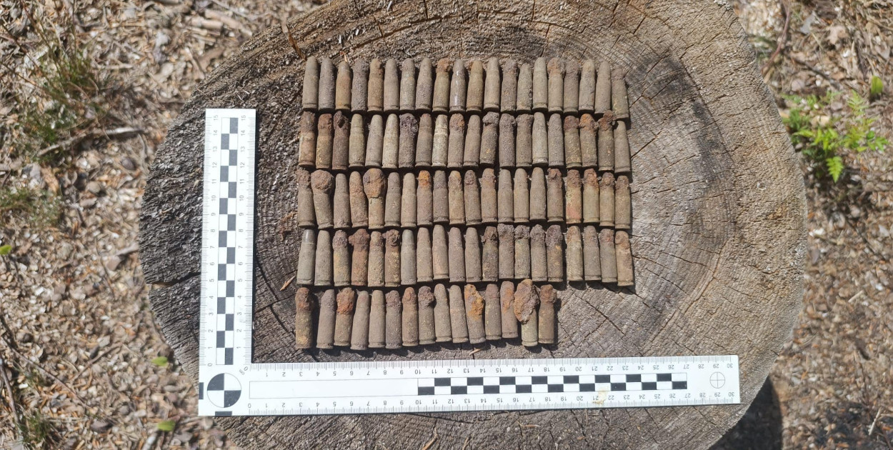 Znalezisko niewybuchów w Łętówku