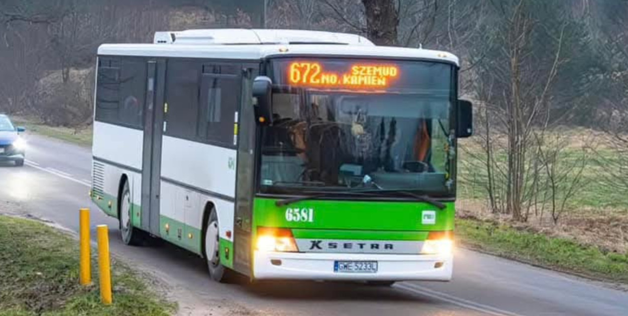 Nowa trasa lini 672 w Gminie Szemud 