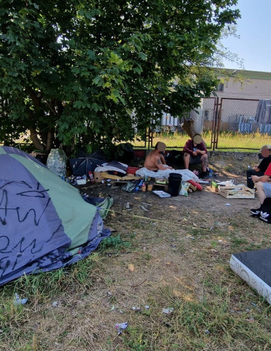 Koczowisko bezdomnych w Wejherowie-32807