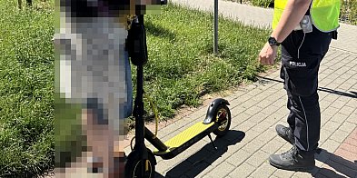Namierzono kilkanaście wykroczeń osób na hulajnogach el-44654