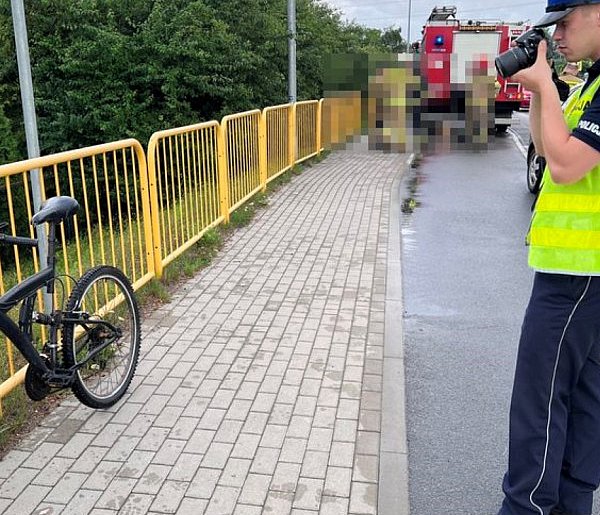 Młody cyklista ukarany wysokim mandatem-44818