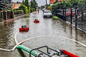 Pluton ULEWA walczy ze skutkami intensywnych opadów-45025
