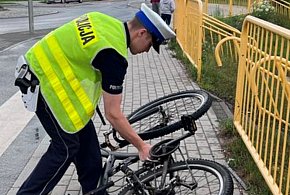 Nie ustąpił pierwszeństwa rowerzyście-45056
