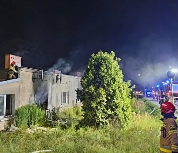 Pożar pustostanu w Wejherowie-45322