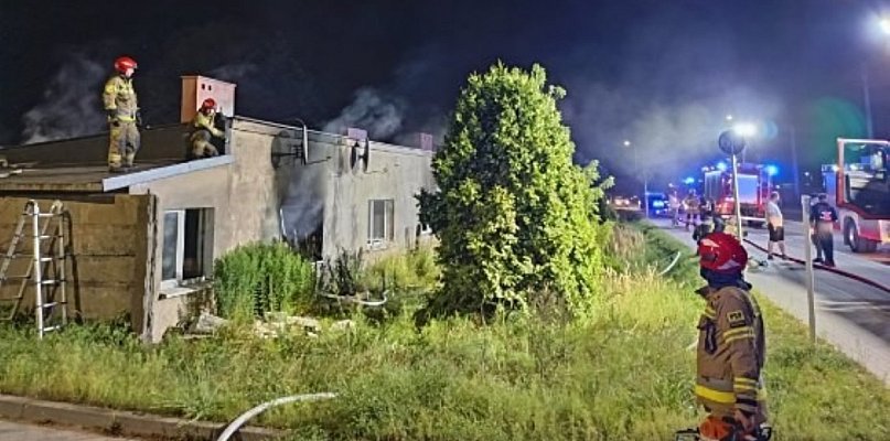 Pożar pustostanu w Wejherowie - 45322