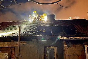 Pożar poddasza domu jednorodzinnego w Rumi-47413