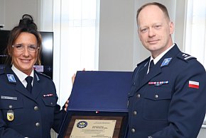 Uroczyste pożegnanie w wejherowskiej komendzie policji