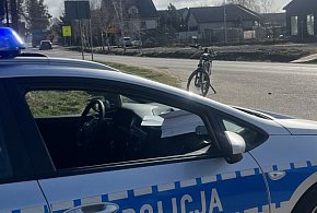 Wypadek rowerzystki w gminie Luzino. Policja apeluje o ostrożność