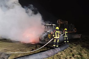 Pożar maszyn przy ul. Morskiej w Słajszewie. Jest oświadczenie PEJ