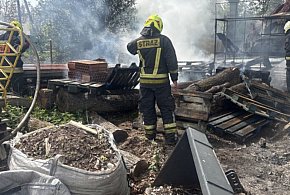 Akcja straży pożarnej w Choczewie