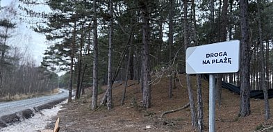 Nowa trasa na plażę w Słajszewie. Obejście omija teren budowy-47221