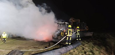 Pożar maszyn przy ul. Morskiej w Słajszewie. Jest oświadczenie PEJ