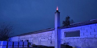 Płonął komin w Choczewie-46493