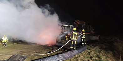 Pożar maszyn przy ul. Morskiej w Słajszewie. Jest oświadczenie PEJ
