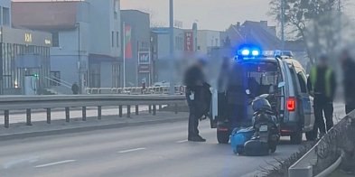 Nietrzeźwy kierowca motoroweru przewrócił się