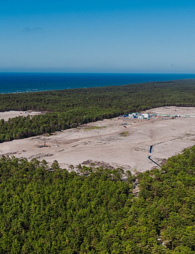 Dostęp do plaż w Słajszewie. Jest stanowisko Polskich Elektrowni Jądrowych