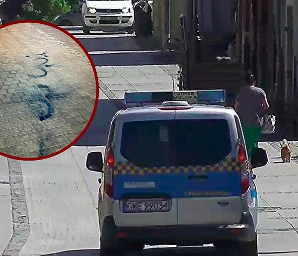 Strażnicy miejscy zatrzymali mężczyznę z farbą w sprayu
