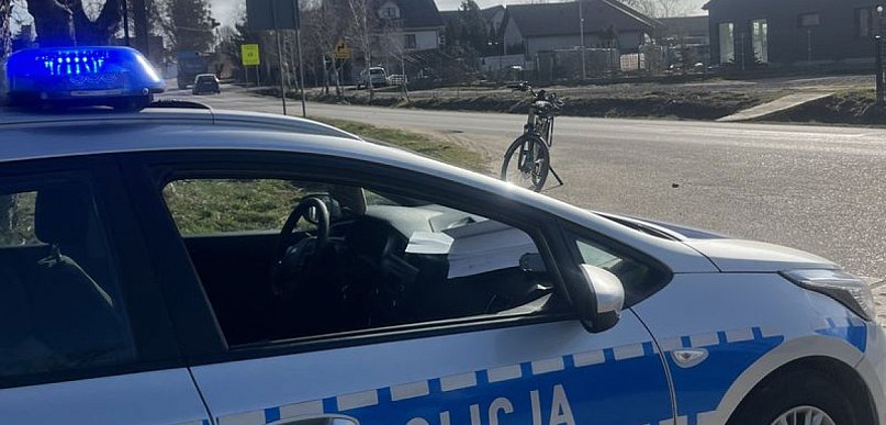 Wypadek rowerzystki w gminie Luzino. Policja apeluje o ostrożność