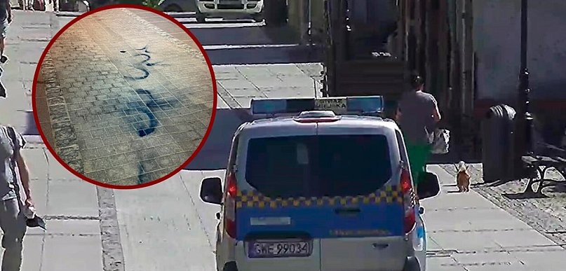 Strażnicy miejscy zatrzymali mężczyznę z farbą w sprayu
