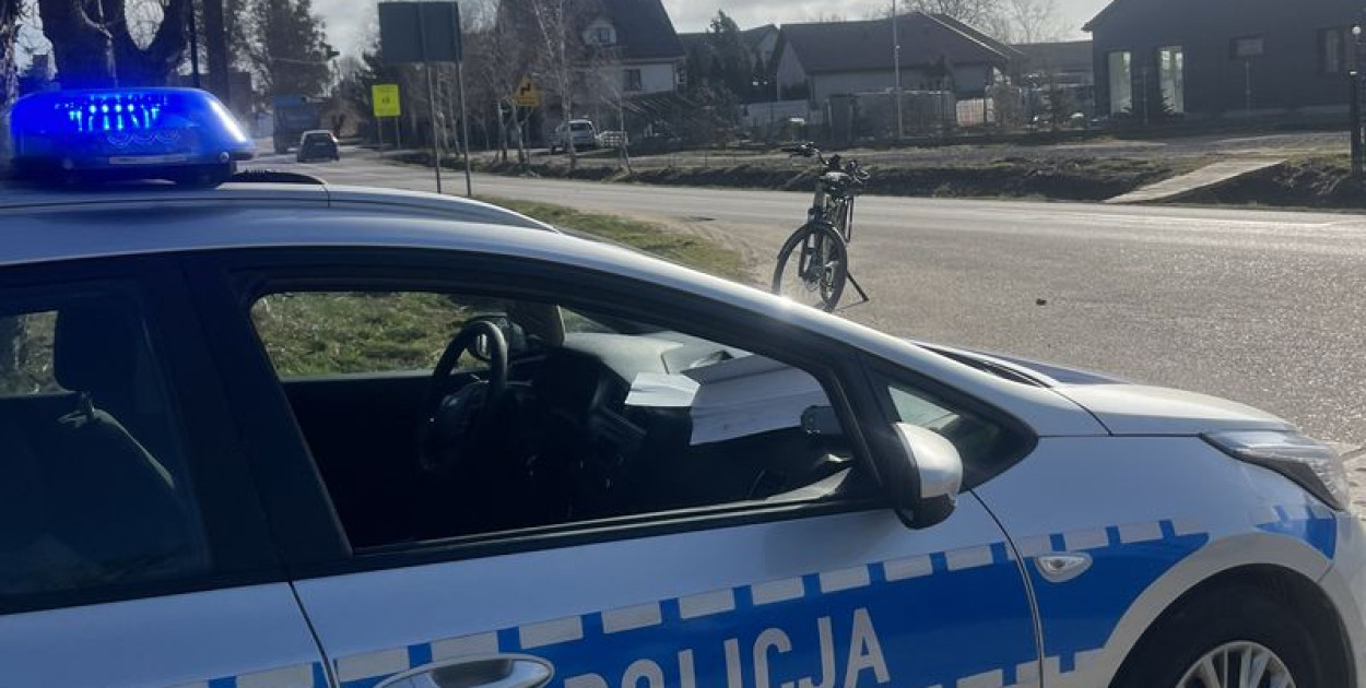 Wypadek rowerzystki w gminie Luzino. Policja apeluje o ostrożność