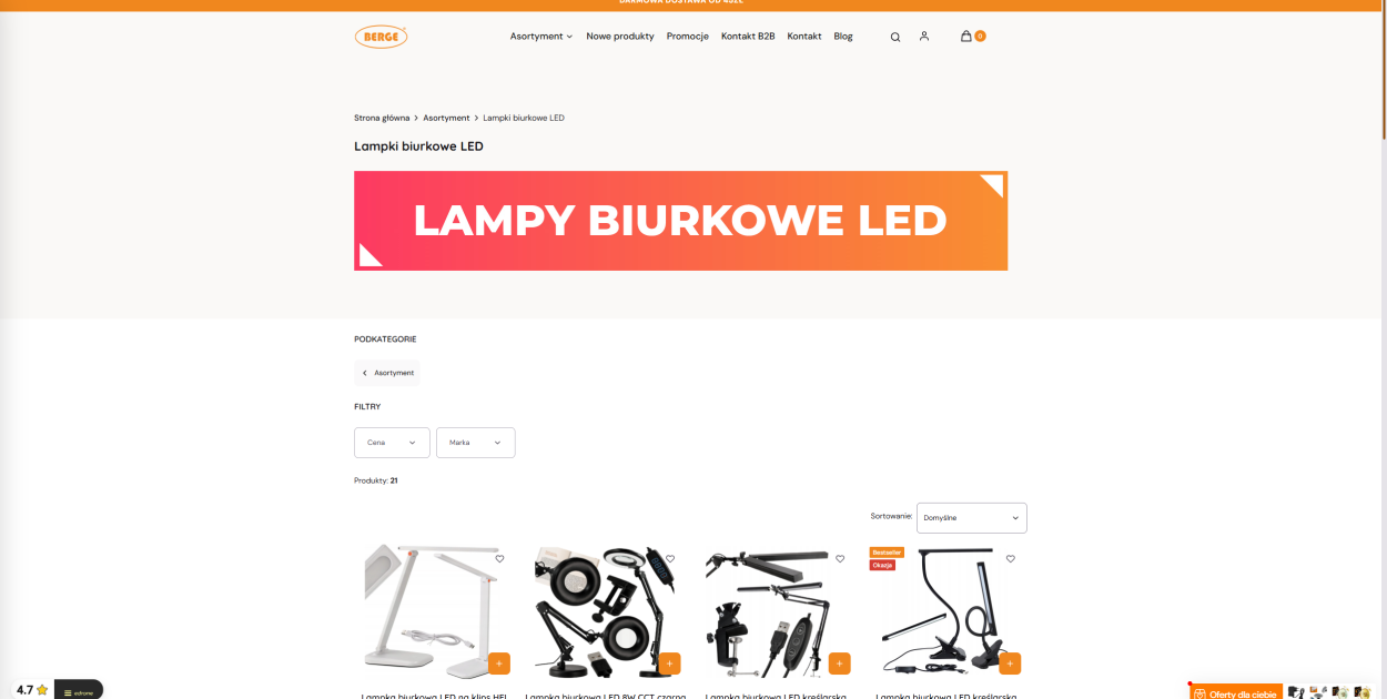 Ile lumenów powinna mieć lampka LED na biurko?