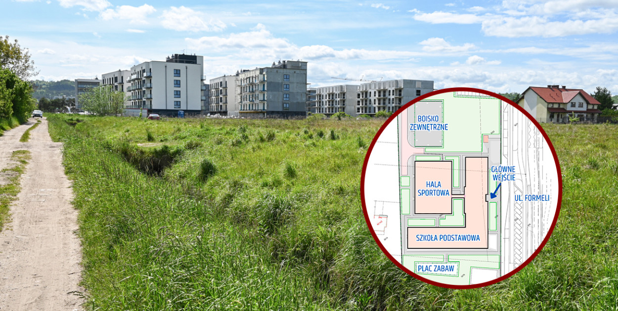 Nowa szkoła i hala sportowa w Rumi